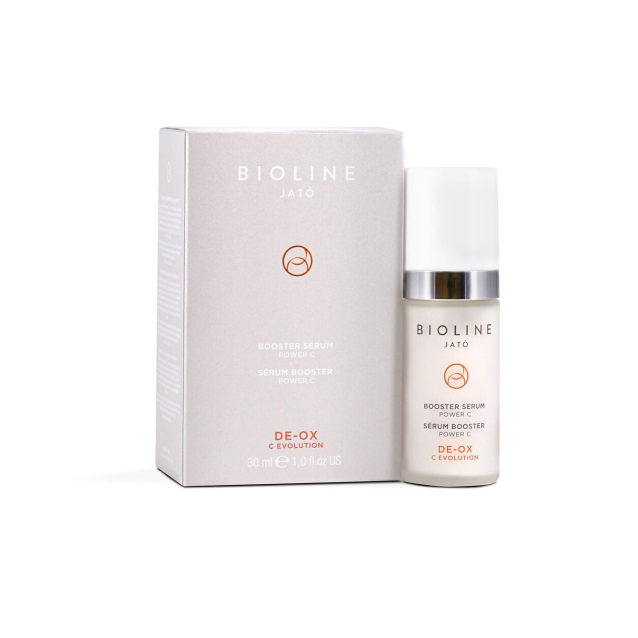 Från Bioline Jató, De-Ox. Serum med hög koncentration av vitamin C som lyser upp, förnyar och vitaliserar huden. Bibehåller hudens naturliga elasticitet och kompakthet över tiden. Resultatet blir en touch av lyster och ungdom.