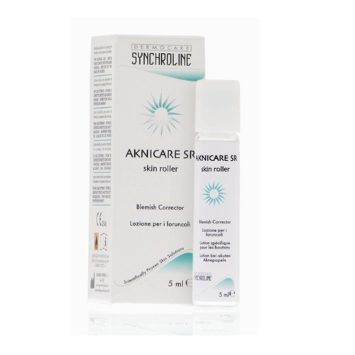 Från Synchroline, Aknicare. Koncentrat för inflammationer och blemmor. Verkar genom att dämpa bakterietillväxten (PBA), normalisera talgproduktionen och hyperkeratinisering utan att vara uttorkande. Kombineras med fördel med Aknicare kräm.
